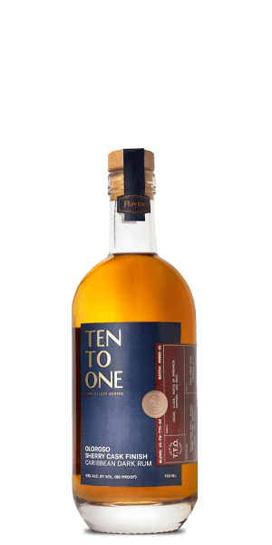 TEN TO ONE RUM OLOROSO SHERRY CASK FINISH DARK CARIBBEAN 750ML Spirits