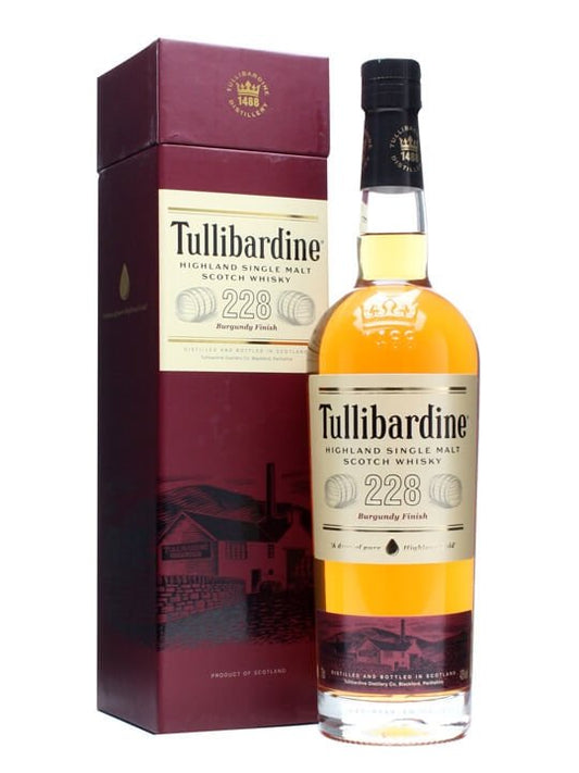 TULLIBARDINE 228 SCOTCH SINGLE MALT BURGUNDY CASK FINISH 750ML - Remedy Liquor