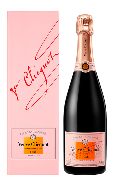 VEUVE CLICQUOT CHAMPAGNE BRUT ROSE W/BOX FRANCE 750ML Wine