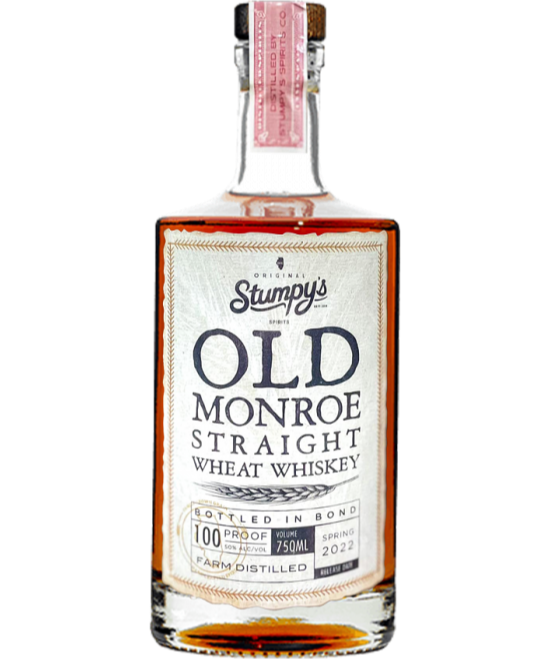 OLD MONROE WHISKEY WHEAT STRAIGHT BOTTLED IN BOND ILLINOIS 750ML LIQ