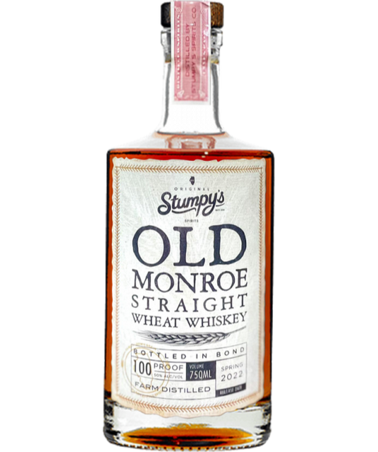 OLD MONROE WHISKEY WHEAT STRAIGHT BOTTLED IN BOND ILLINOIS 750ML LIQ