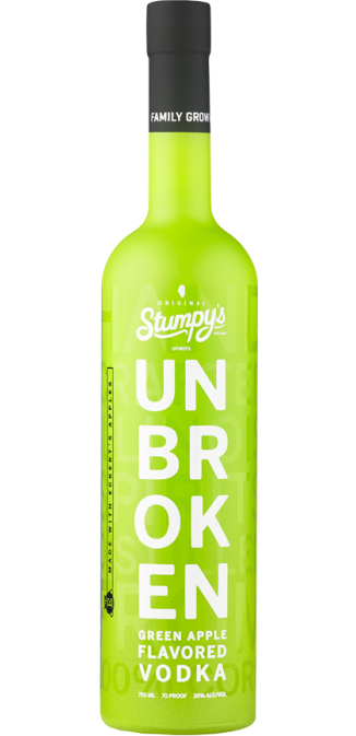 STUMPYS UNBROKEN VODKA GREEN APPLE ILLINOIS 750ML LIQ