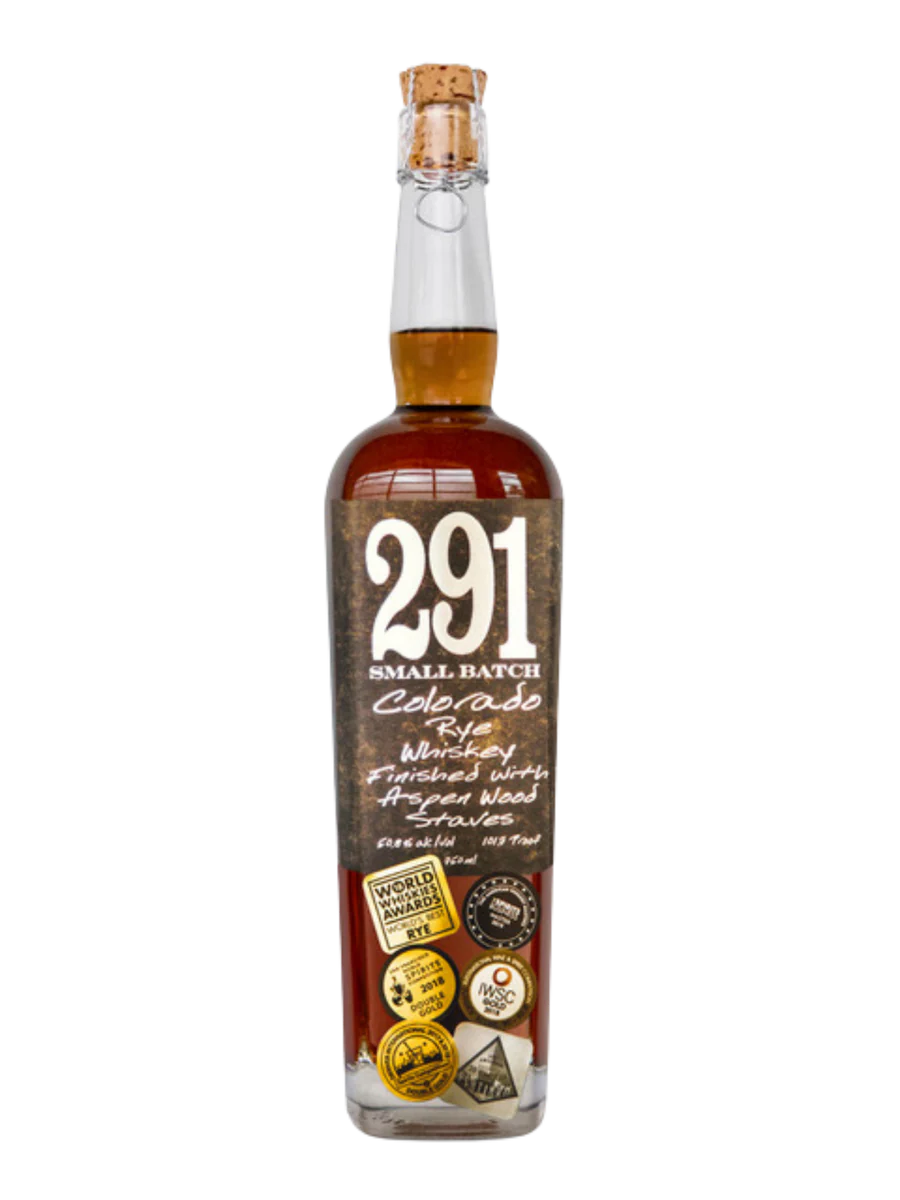 291 COLORADO WHISKEY RYE SMALL BATCH FINISHED WITH ASPEN WOOD STAVES 750ML LIQ