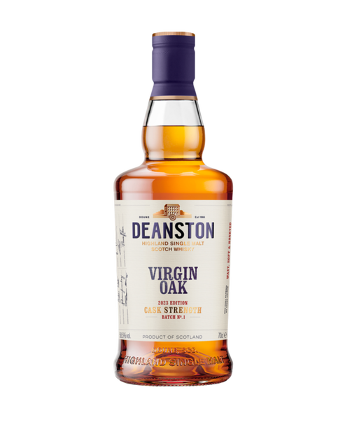 DEANSTON SCOTCH SINGLE MALT NON CHILL FILTERED VIRGIN OAK CASK HIGHLAND GIFT PK 92.6PF 750ML LIQ