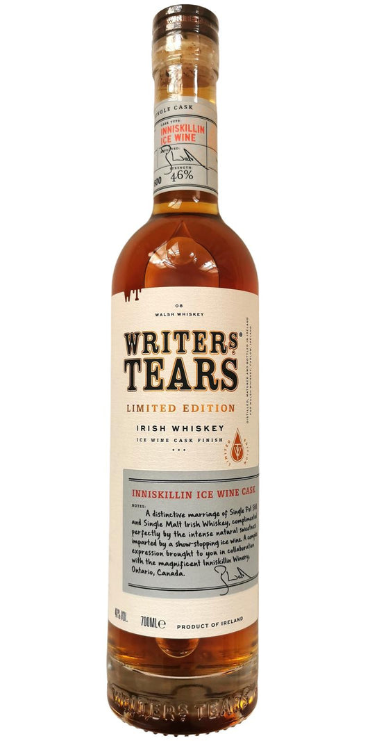 WRITERS TEARS WHISKEY INNISKILLIN ICE WINE CASK LIMITED EDITION IRISH 750ML LIQ