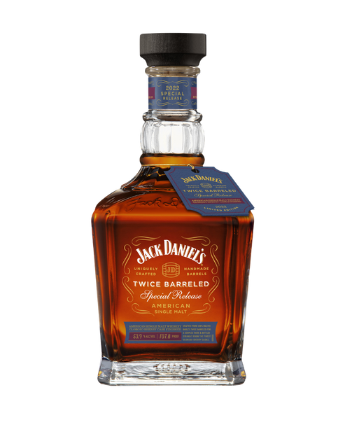JACK DANIELS WHISKEY SINGLE MALT TWICE BARRELED OLOROSO SHERRY CASK FINISH 2022 SPECIAL RELEASE KENTUCKY 700ML LIQ