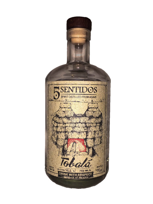 CINCO SENTIDOS MEZCAL TOBALA MEXICO 750ML LIQ