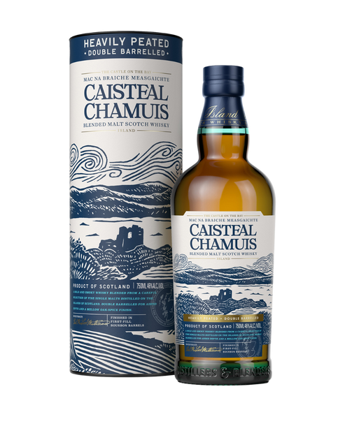 CAISTEAL CHAMUIS SCOTCH BLENDED HEAVILY PEATED 750ML LIQ