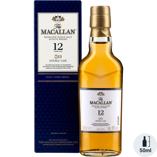 MACALLAN SCOTCH SINGLE MALT DOUBLE CASK 12YR 50ML LIQ