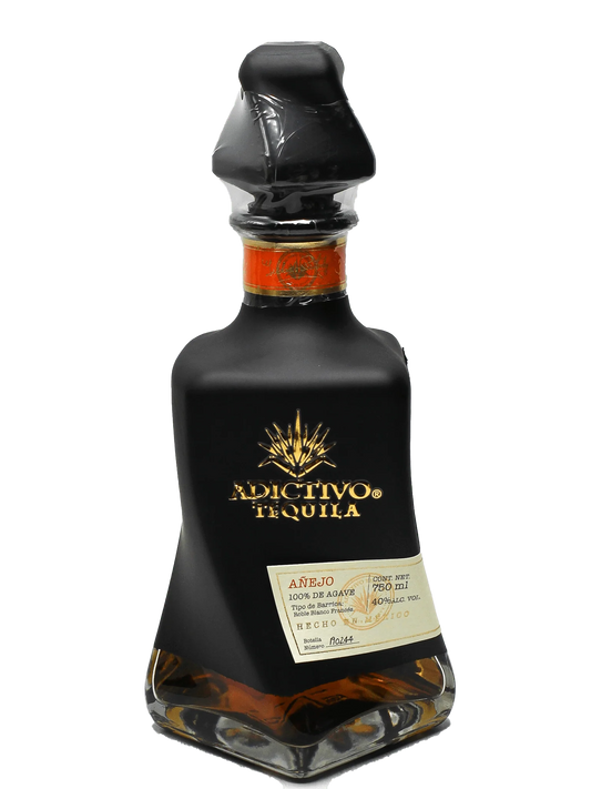 ADICTIVO TEQUILA EXTRA ANEJO BLACK BOTTLE 1.75LI LIQ