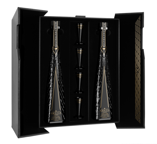 AMNISIA VODKA GIFT SET HANDCRAFTED POLAND 750ML LIQ