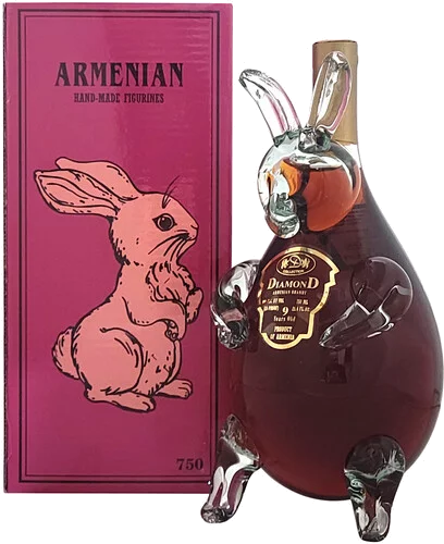 APOLLO RABBIT FIGURINE BRANDY ARMENIA 375ML LIQ
