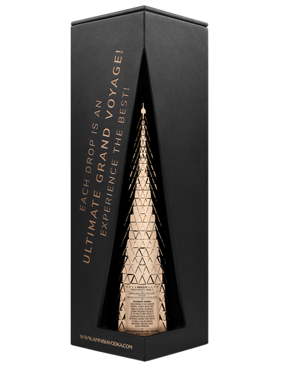 AMNISIA VODKA GRAND VOYAGE CRISTAL ROSE WITH GIFT BOX HANDCRAFTED POLAND 1LI LIQ