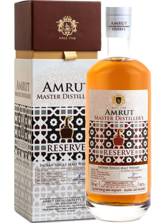 AMRUT WHISKY SINGLE MALT MASTER DISTILLERS RESERVE INDIA 700ML - Remedy Liquor