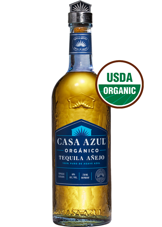 CASA AZUL TEQUILA ANEJO ORGANICO 750ML LIQ