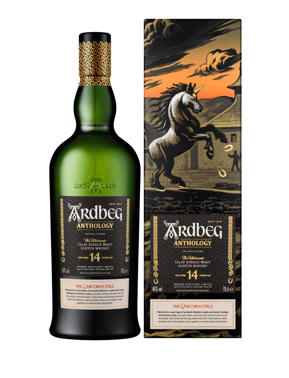 ARDBEG ANTHOLOGY SCOTCH SINGLE MALT THE UNICORNS TALE VERY RARE ISLAY 14YR 750ML LIQ