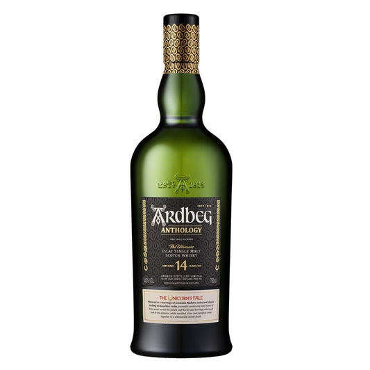 ARDBEG ANTHOLOGY SCOTCH SINGLE MALT THE UNICORNS TALE VERY RARE ISLAY 14YR 750ML LIQ