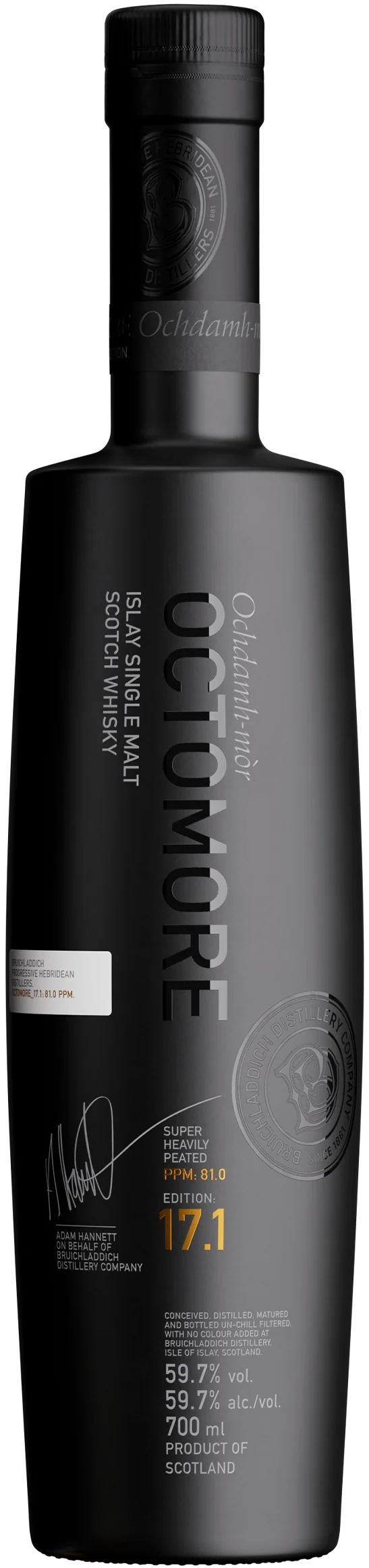 BRUICHLADDICH OCTOMORE SERIES SCOTCH SINGLE MALT ISLAY 17.1 EDITION 700ML