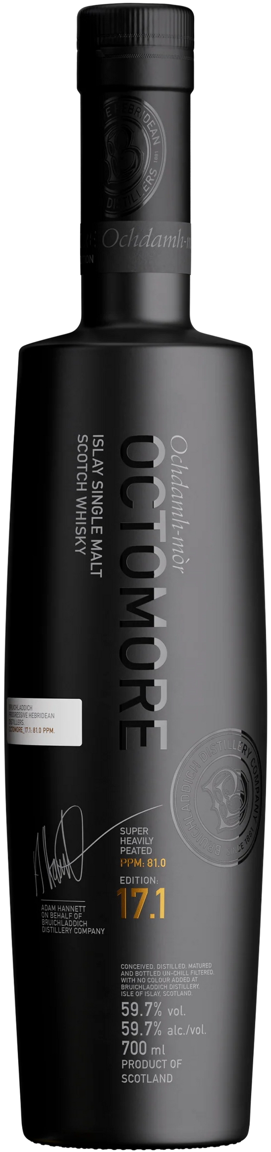 BRUICHLADDICH OCTOMORE SERIES SCOTCH SINGLE MALT ISLAY 17.1 EDITION 700ML
