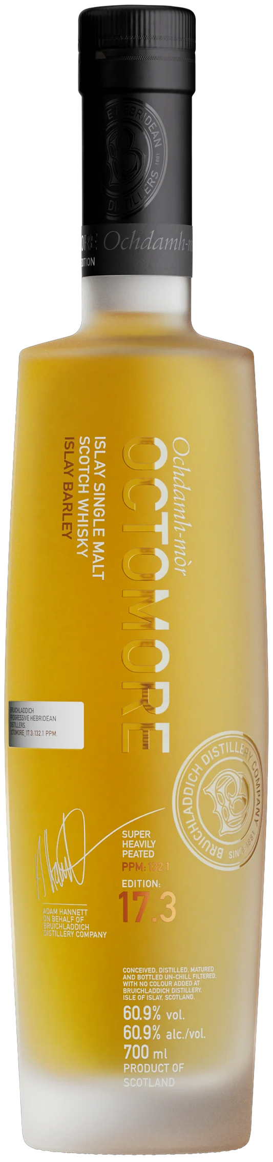 BRUICHLADDICH OCTOMORE SERIES SCOTCH SINGLE MALT ISLAY 17.3 EDITION 700ML