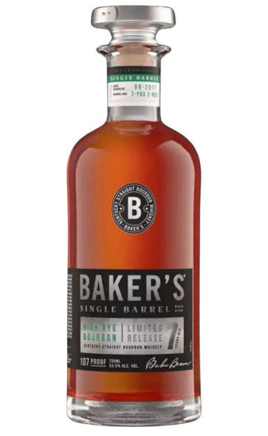 BAKERS BOURBON STRAIGHT HIGH RYE SINGLE BARREL LIMITED EDITION KENTUCKY 7YR 750ML LIQ