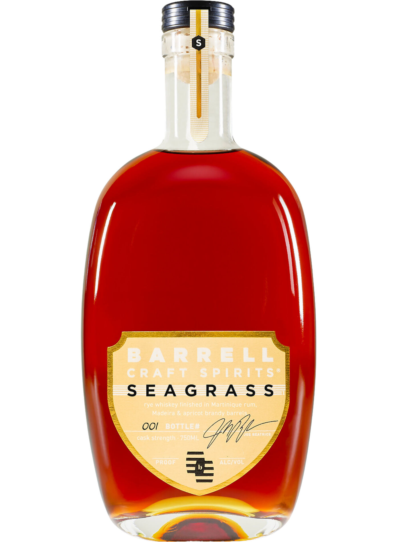 BARRELL CRAFT SPIRITS SEAGRASS WHISKEY RYE CASK STRENGTH GOLD LABEL KENTUCKY 20YR 750ML LIQ