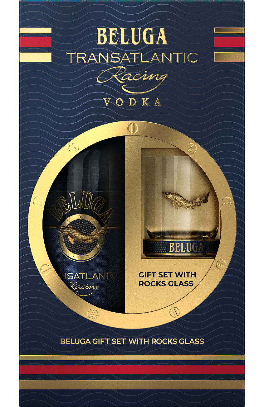 BELUGA VODKA TRANSATLANTIC RACING GFT PK W/ GLASS 750ML Remedy Liquor