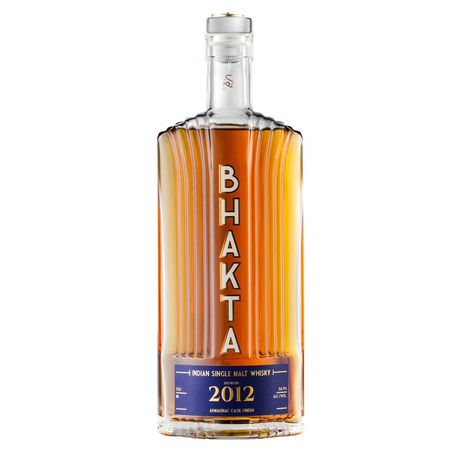 BHAKTA SINGLE MALT ARMAGNAC CASK FINISH WHISKEY DISTILLED IN 2012 750ML LIQ