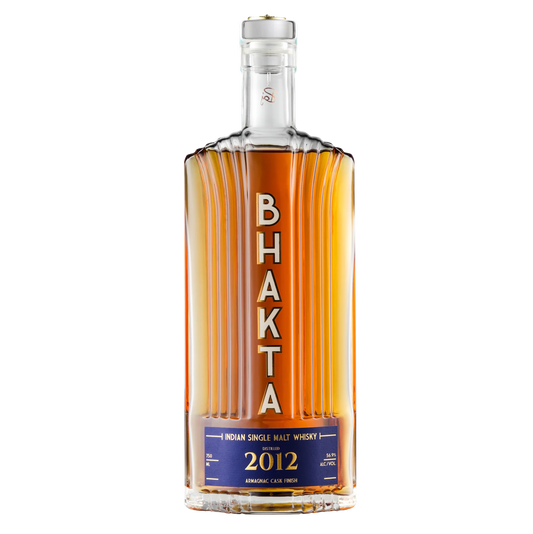 BHAKTA SINGLE MALT ARMAGNAC CASK FINISH WHISKEY DISTILLED IN 2012 750ML LIQ