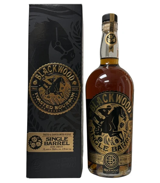 BLACKWOOD BOURBON SINGLE BARREL CASK STRENGTH TOASTED & CHARRED LIMITED RELEASE KENTUCKY 750ML