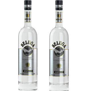 Beluga Noble Vodka Russia 2 Bottle Bundle