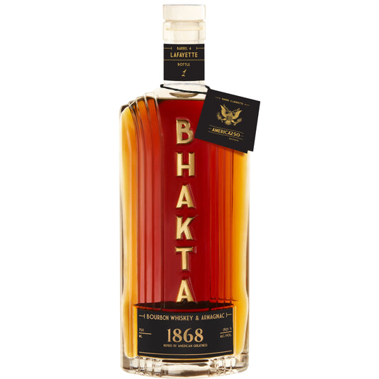 BHAKTA BOURBON WHISKEY AND ARMAGNAC BLEND 4 1868 AMERICA 250TH EDITION INDIANA 750ML