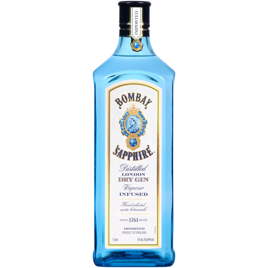 BOMBAY SAPPHIRE DRY GIN 1LI LIQ