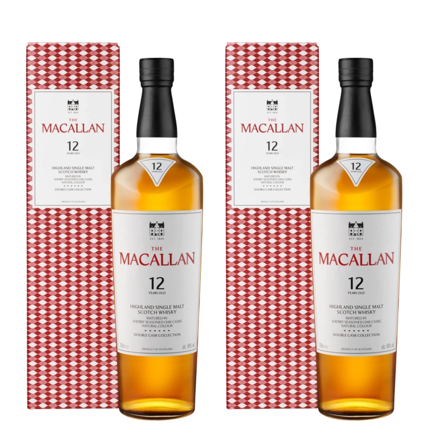 Macallan Scotch Double Cask 12YR 2 Bottle Bundle