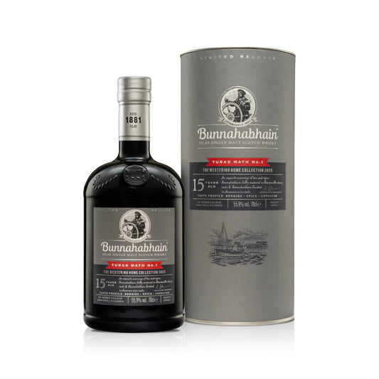 BUNNAHABHAIN SCOTCH SINGLE MALT ISLAY TURAS MATH NUM1 15YR 750ML LIQ