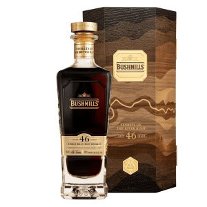 BUSHMILLS WHISKY SINGLE MALT SECRETS OF THE RIVER BUSH IRISH 46YR 700ML LIQ