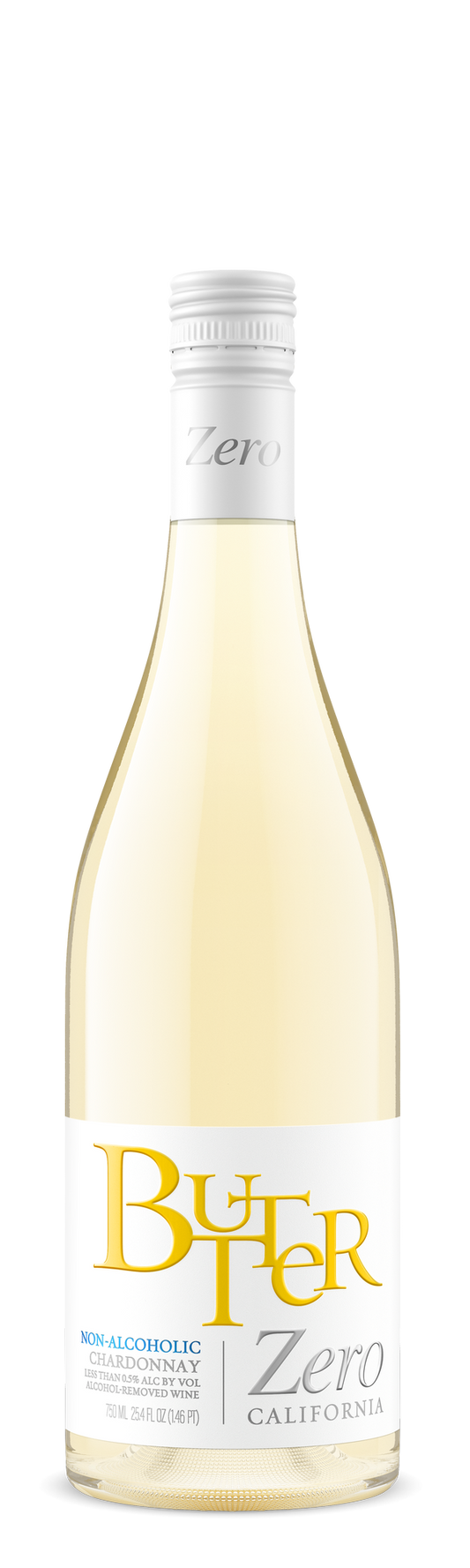 BUTTER ZERO CHARDONNAY NON ALCOHOLIC 750ML WINE