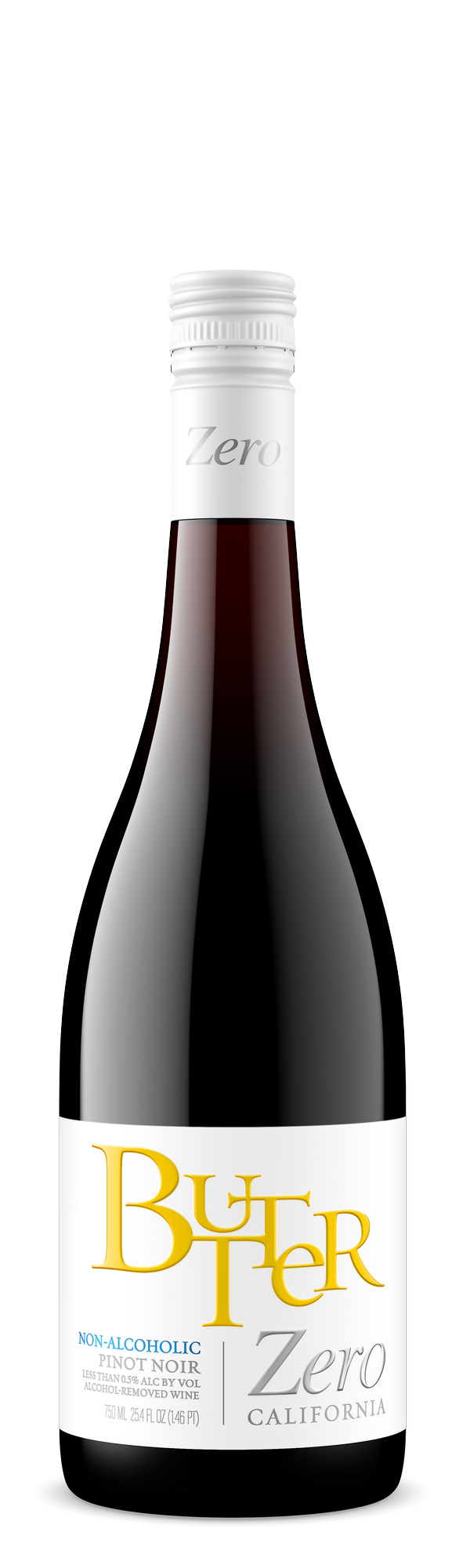 BUTTER ZERO PINOT NOIR NON ALCOHOLIC 750ML WINE