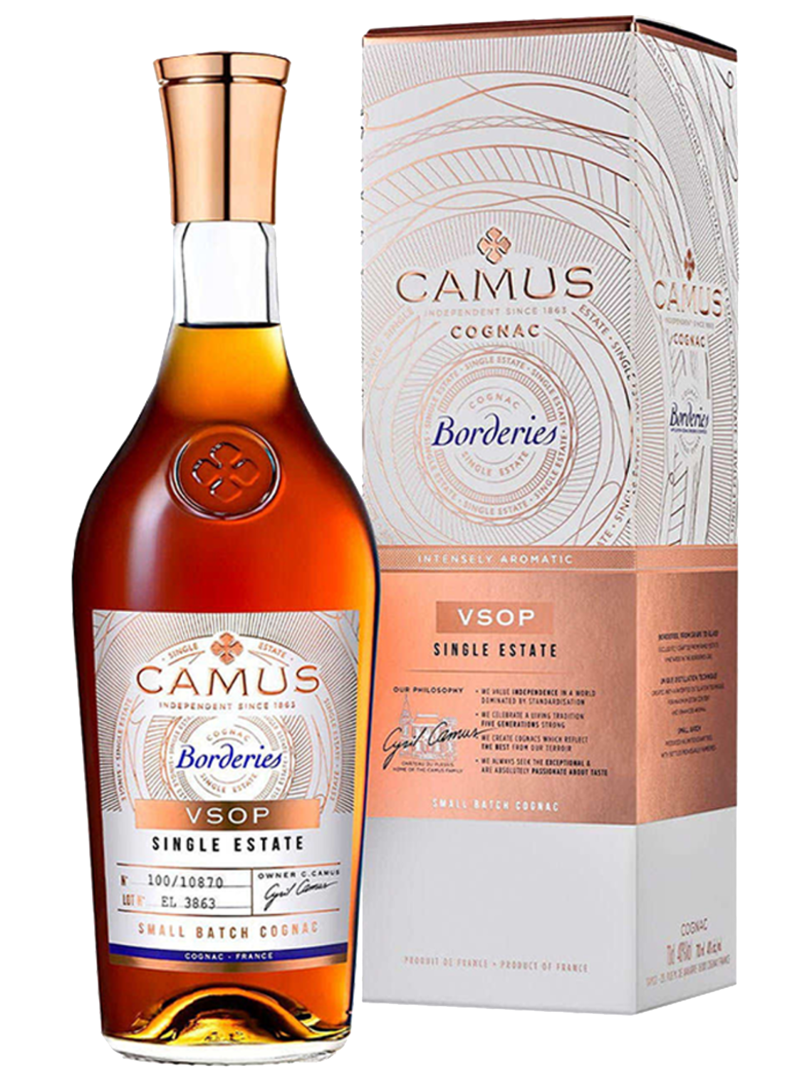 CAMUS COGNAC VSOP BORDERIES SINGLE ESTATE FRANCE 700ML Spirits