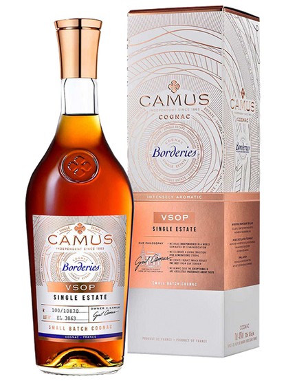 CAMUS COGNAC VSOP BORDERIES SINGLE ESTATE FRANCE 700ML Spirits