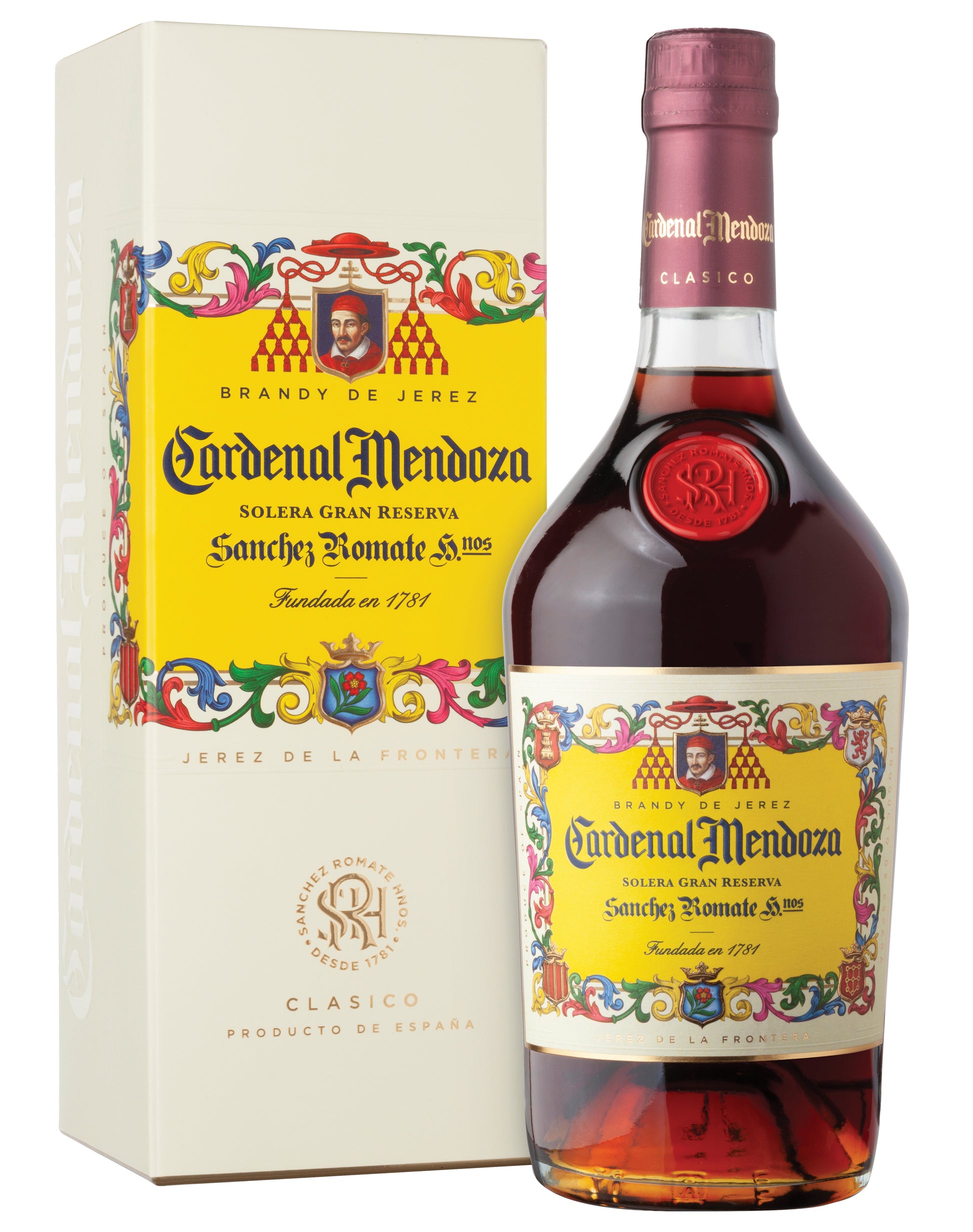 CARDENAL MENDOZA BRANDY DE JEREZ SOLERA GRAN RESERVE 750ML Spirits