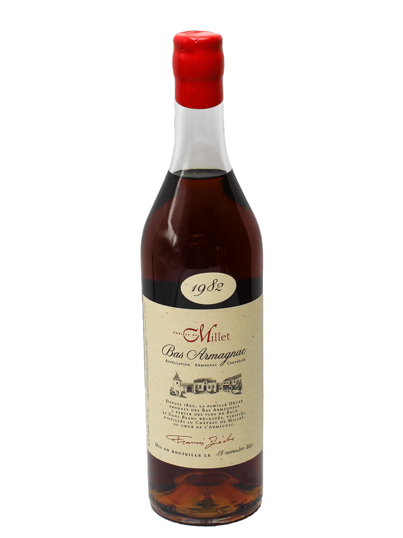 CHATEAU DE MILLET BAS ARMAGNAC 1982 750ML LIQ
