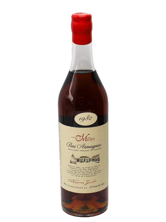 CHATEAU DE MILLET BAS ARMAGNAC 1982 750ML LIQ