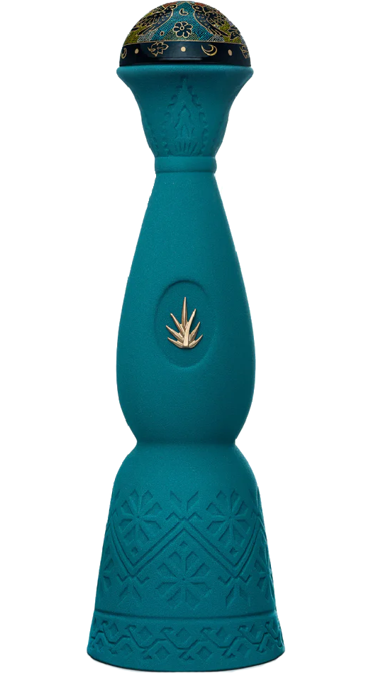 Clase Azul Guerrero Mezcal Joven 750ml bottle, featuring elaborate handcrafted designs unique to Guerrero, with clear, vibrant liquid visible inside