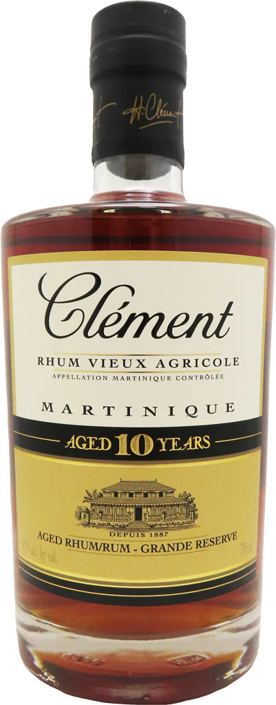 CLEMENT RUM VIEUX AGRICOLE MARTINIQUE 10YR 700ML Spirits