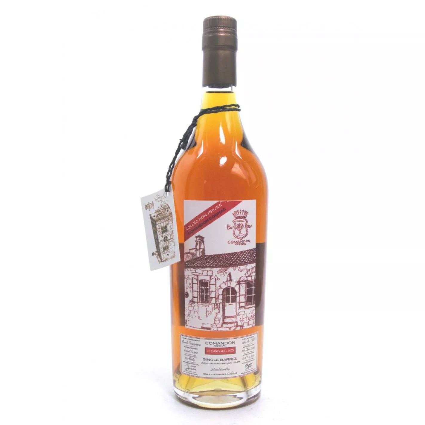 COMANDON COGNAC XO SINGLE BARREL PETITE CHAMPAGNE BARREL NO 33 VTG 2003 750ML Spirits