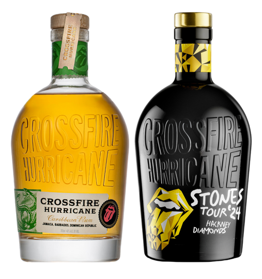 CROSSFIRE HURRICANE BY STONES RUM ( ORIGINAL, HACKNEY DIAMONDS) CARIBBEAN 2X750ML LIQ
