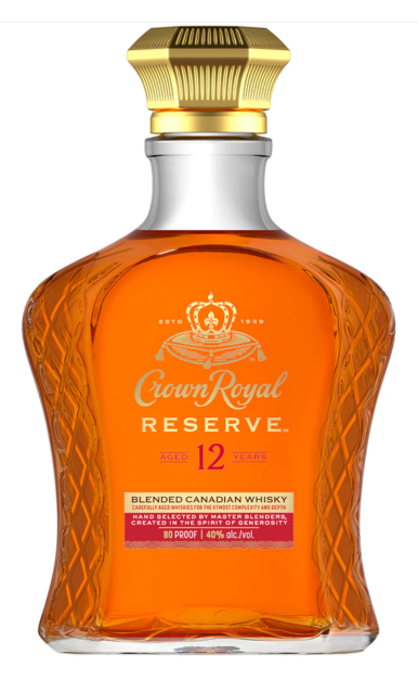 CROWN ROYAL WHISKY RESERVE BLENDED CANADA 12YR 750ML LIQ