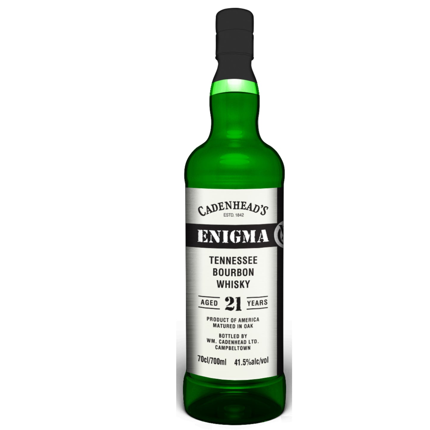 CADENHEADS BOURBON LIMITED ENIGMA EDITION MATURED IN OAK TENNESSEE 21YR 700ML LIQ