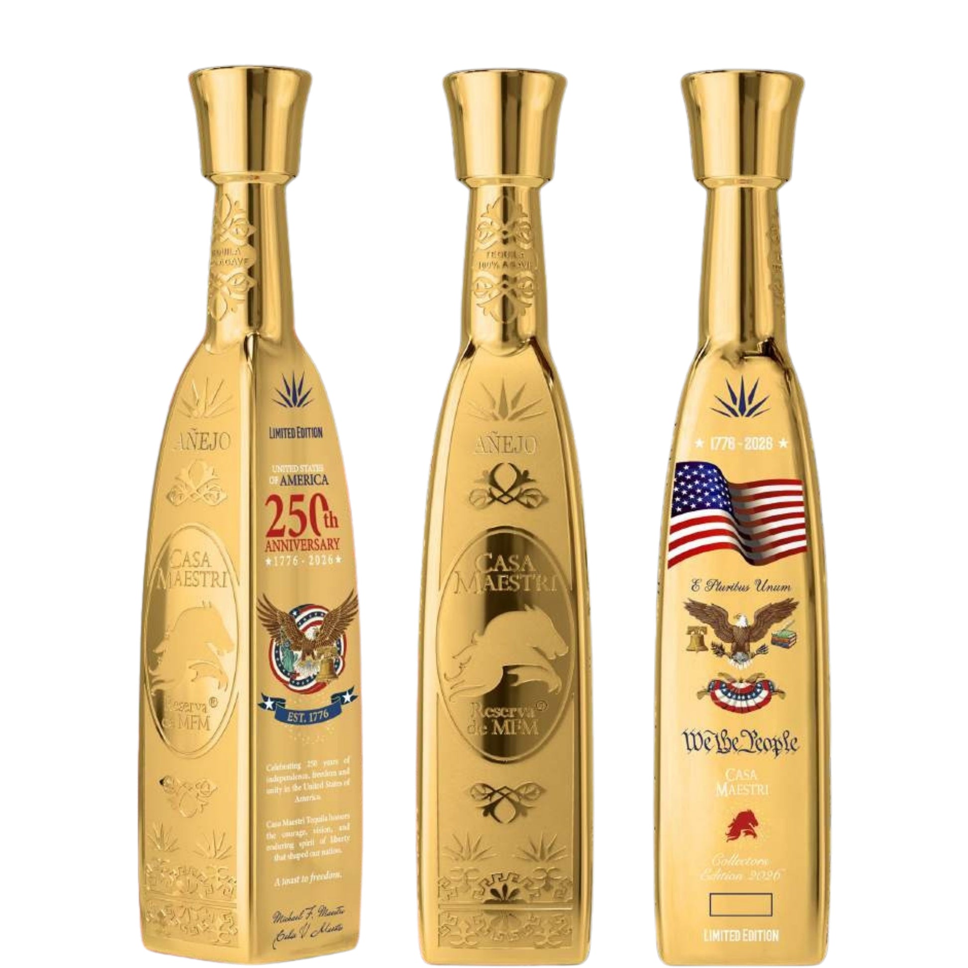 CASA MAESTRI TEQUILA ANEJO USA 250TH ANNIVERSARY 750ML LIQ